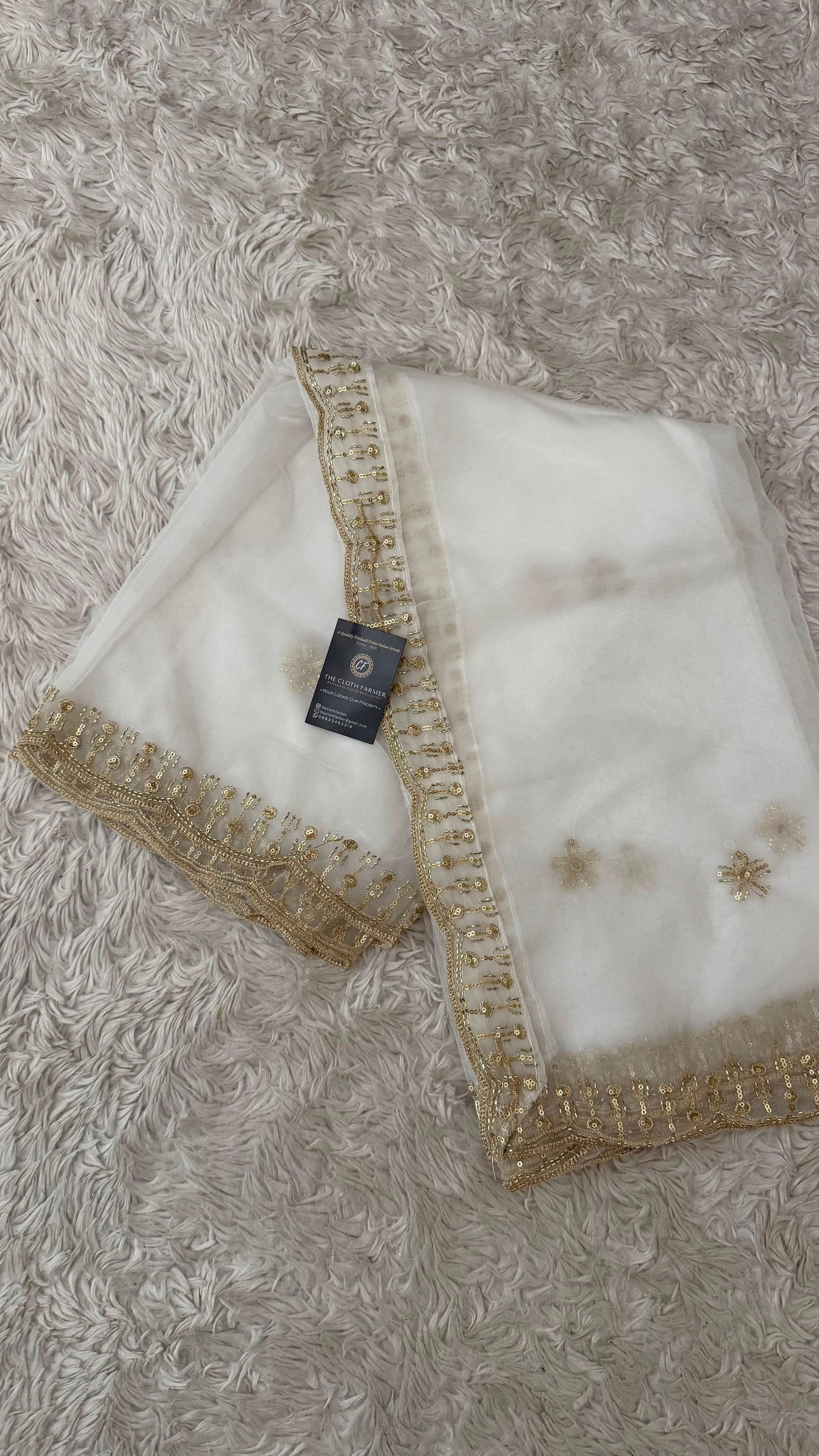 DYEABLE ORGANZA DUPATTA
