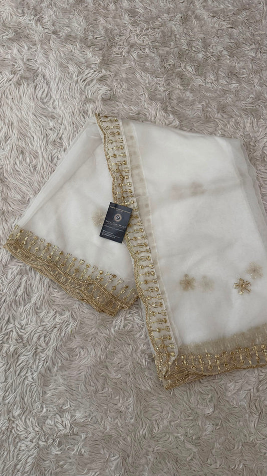 DYEABLE ORGANZA DUPATTA