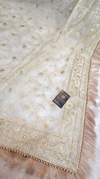 Off white  Jaal Pattern Embroidered Gharara