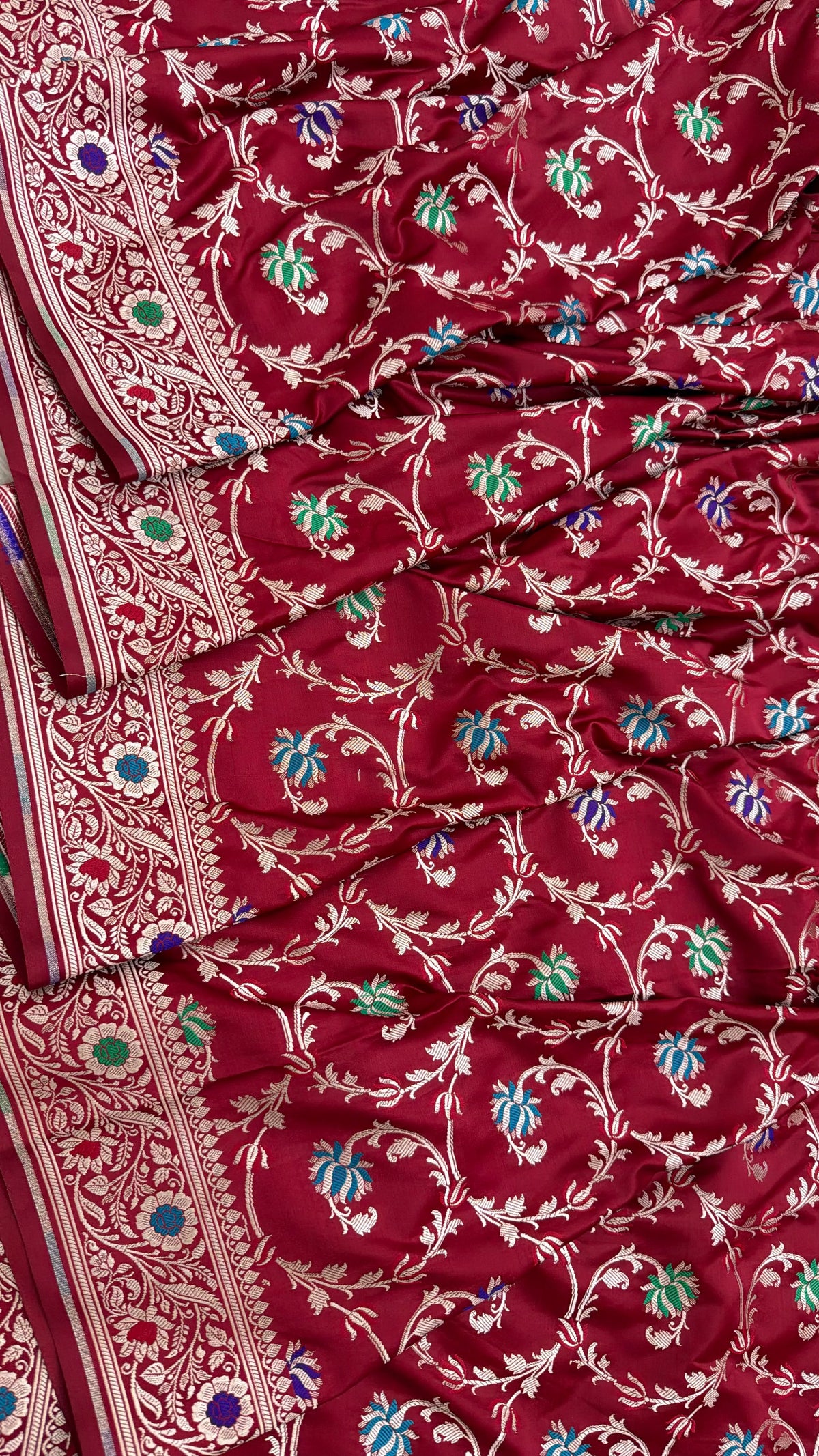 MAROON COLOR MASHRU SILK 3 PIECE SUIT