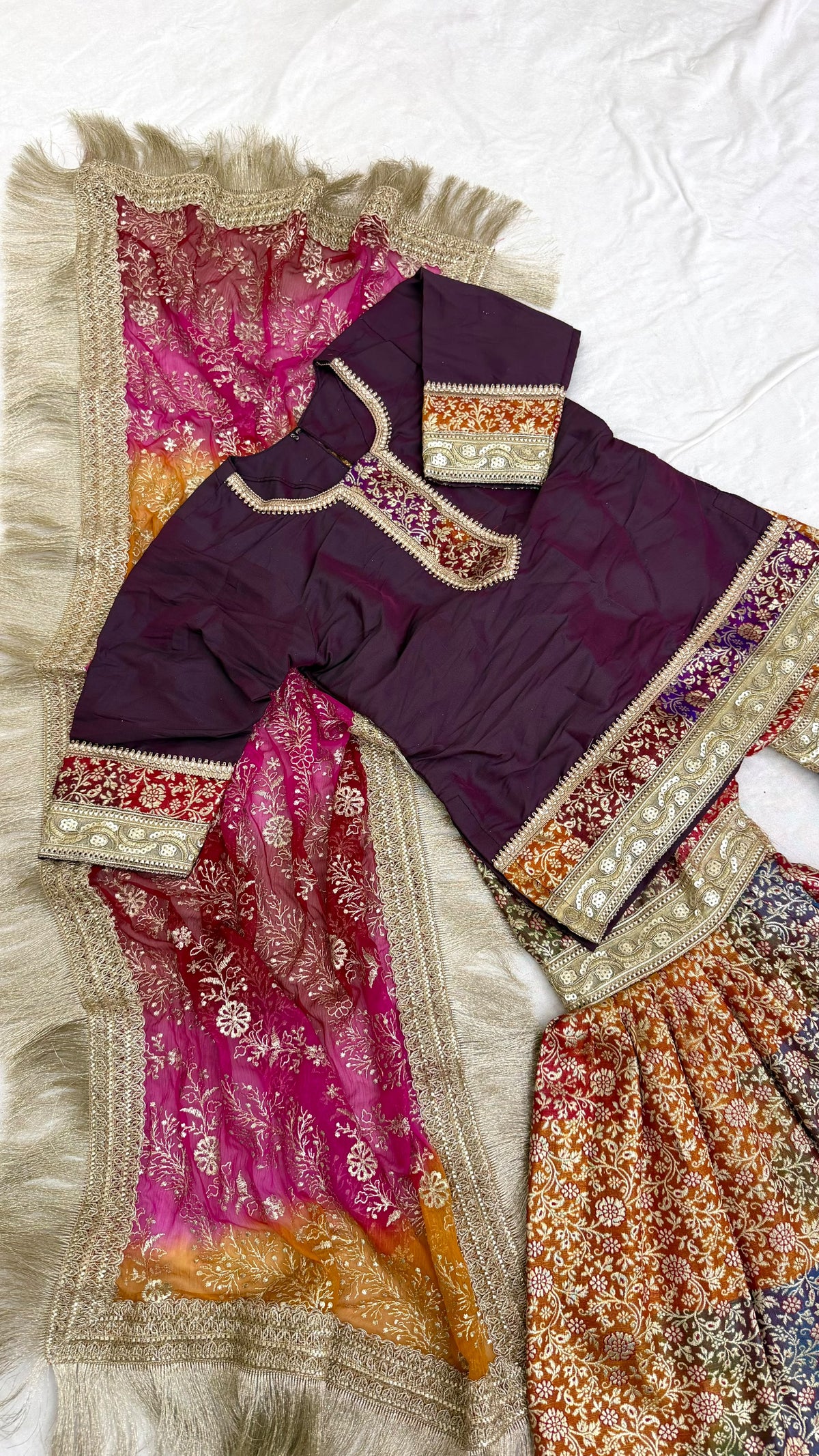 WINE TOP RAINBOW GHARARA