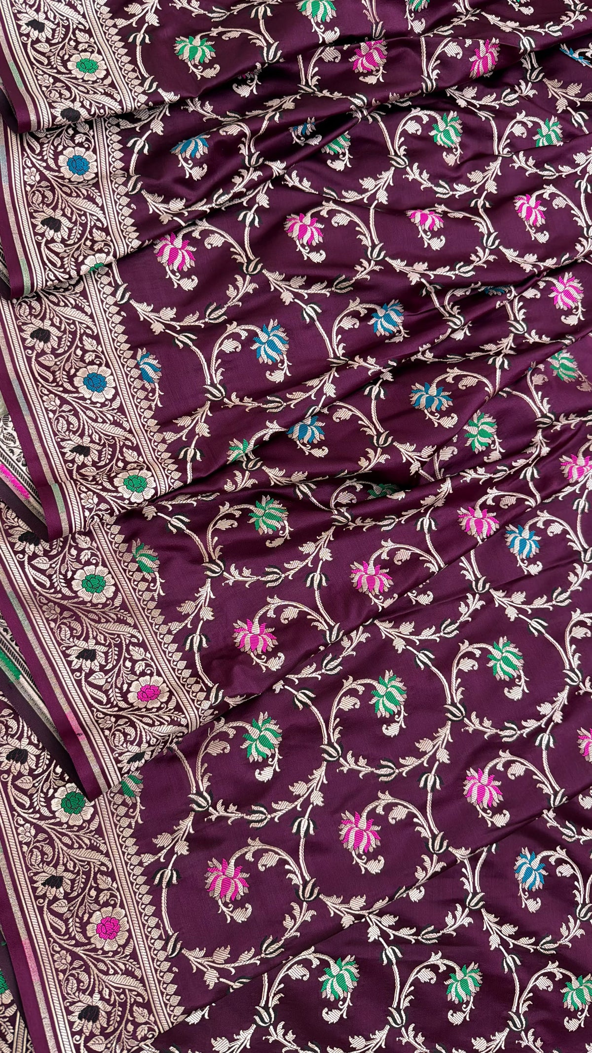 ORCHID COLOR MASHRU SILK 3 PIECE SUIT