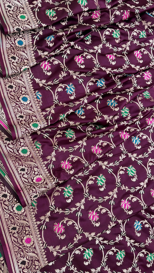 ORCHID COLOR MASHRU SILK 3 PIECE SUIT