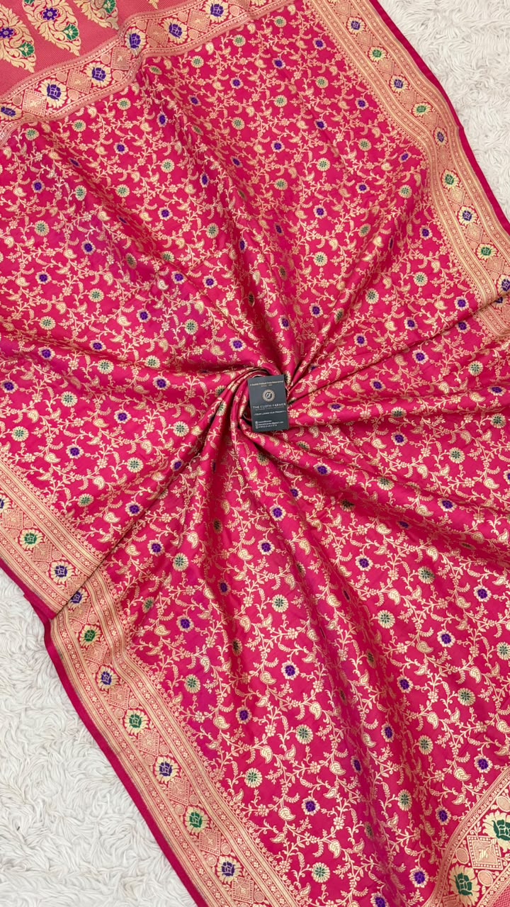 MASHRU SILK RANI MEENEDAR DUPATTA