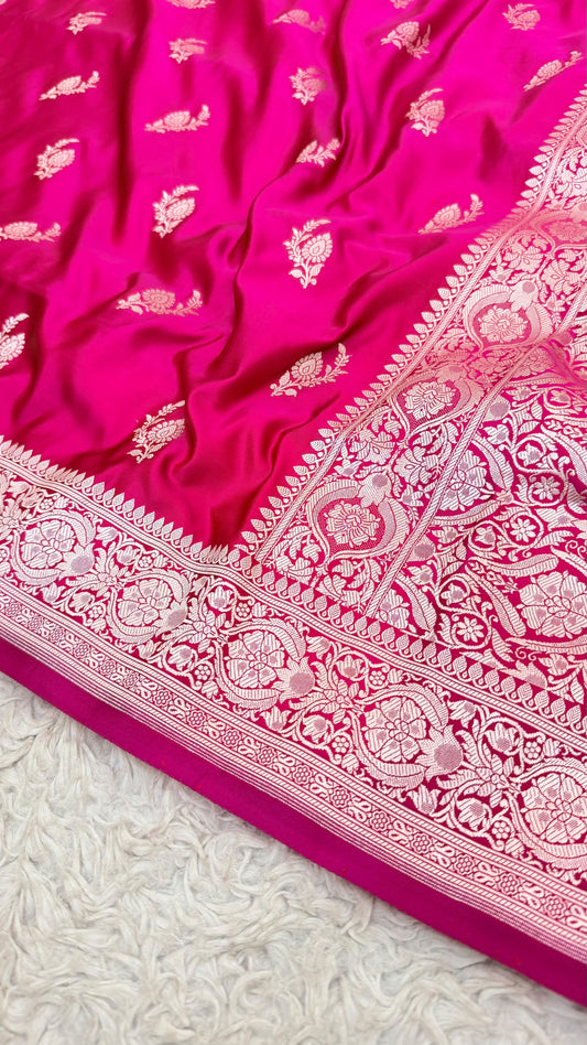 RANI PINK BUTI MASHRU KATAAN SILK
