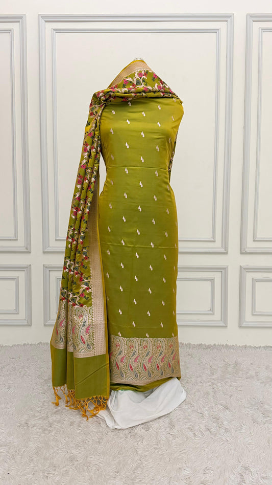 MEHENDI COLOR MEENEDAR 3 PIECE SUIT