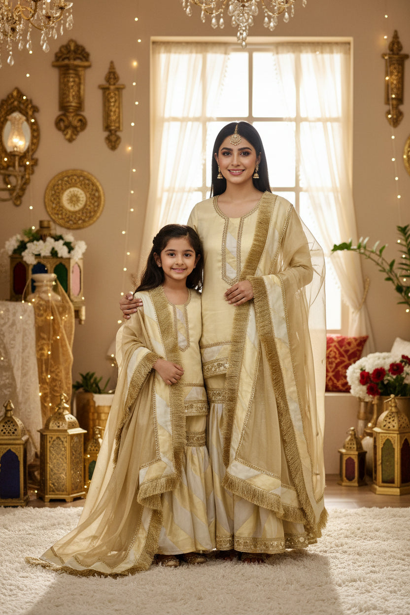 SONA ROOPA TISSUE GHARARA