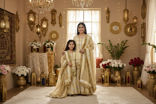 SONA ROOPA TISSUE GHARARA