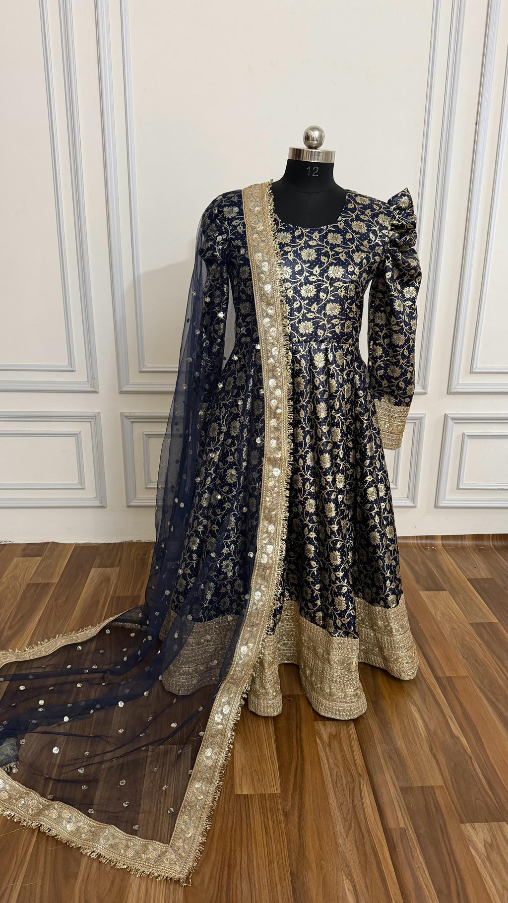 NEAVY BLUE  ANARKALI SUIT
