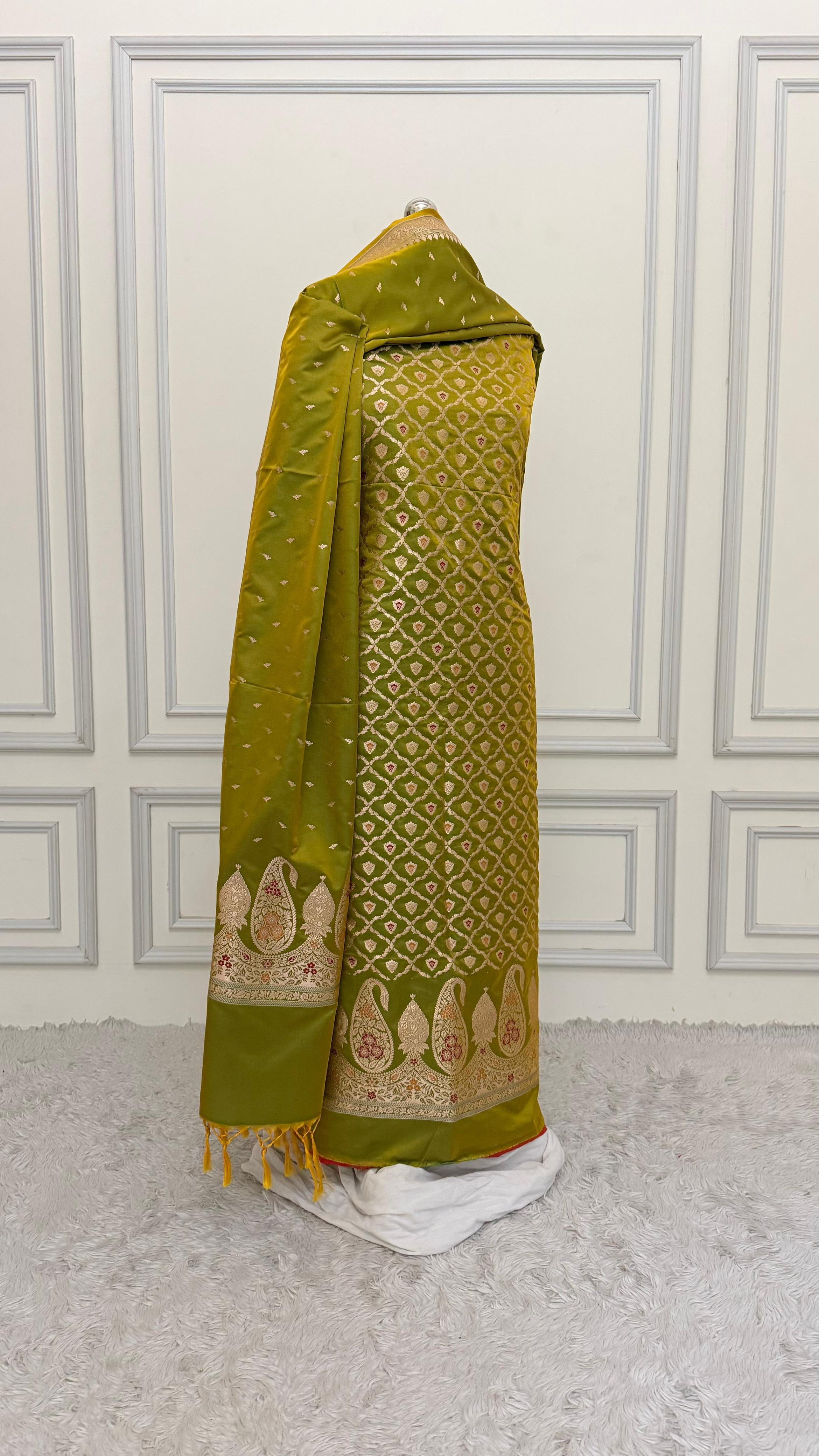 APPLE GREEN COLOR MEENEDAR 3 PIECE SUIT