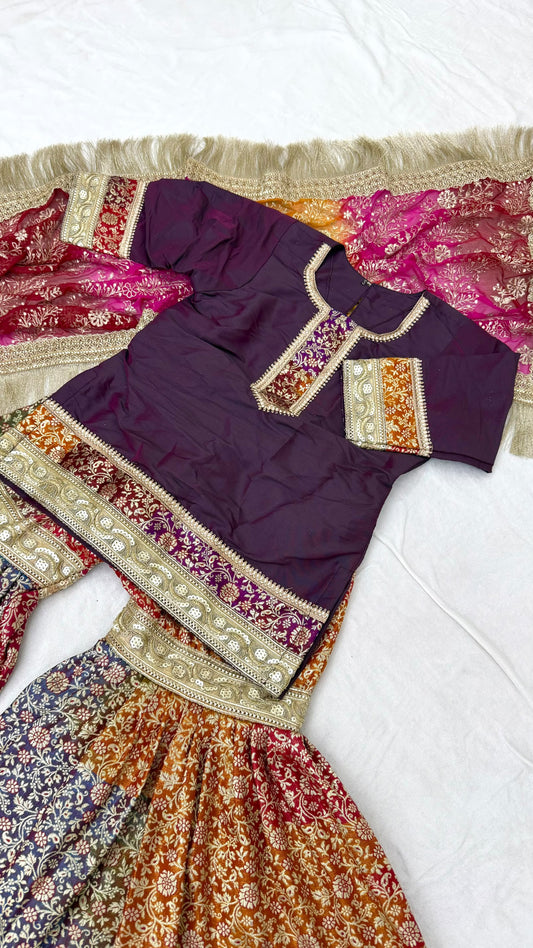 WINE TOP RAINBOW GHARARA