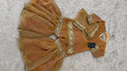 PEACH GOLD SHADE LITTLE PRINCESS GHARARA
