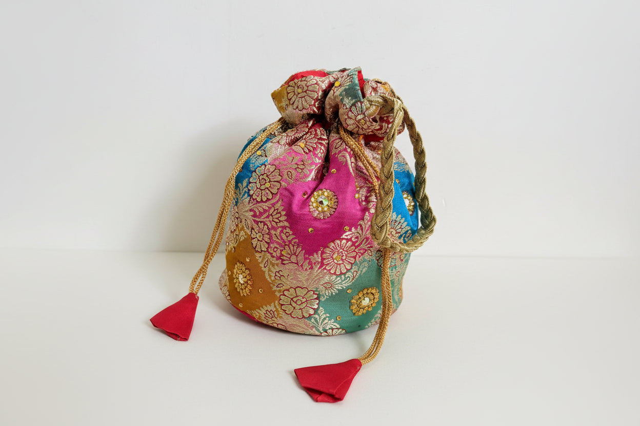 MULTI COLOR BANARASI POTLI