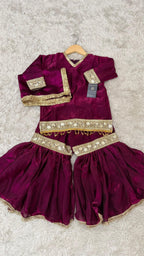 PINKISH WINE SHADE LITTLE PRINCESS GHARARA