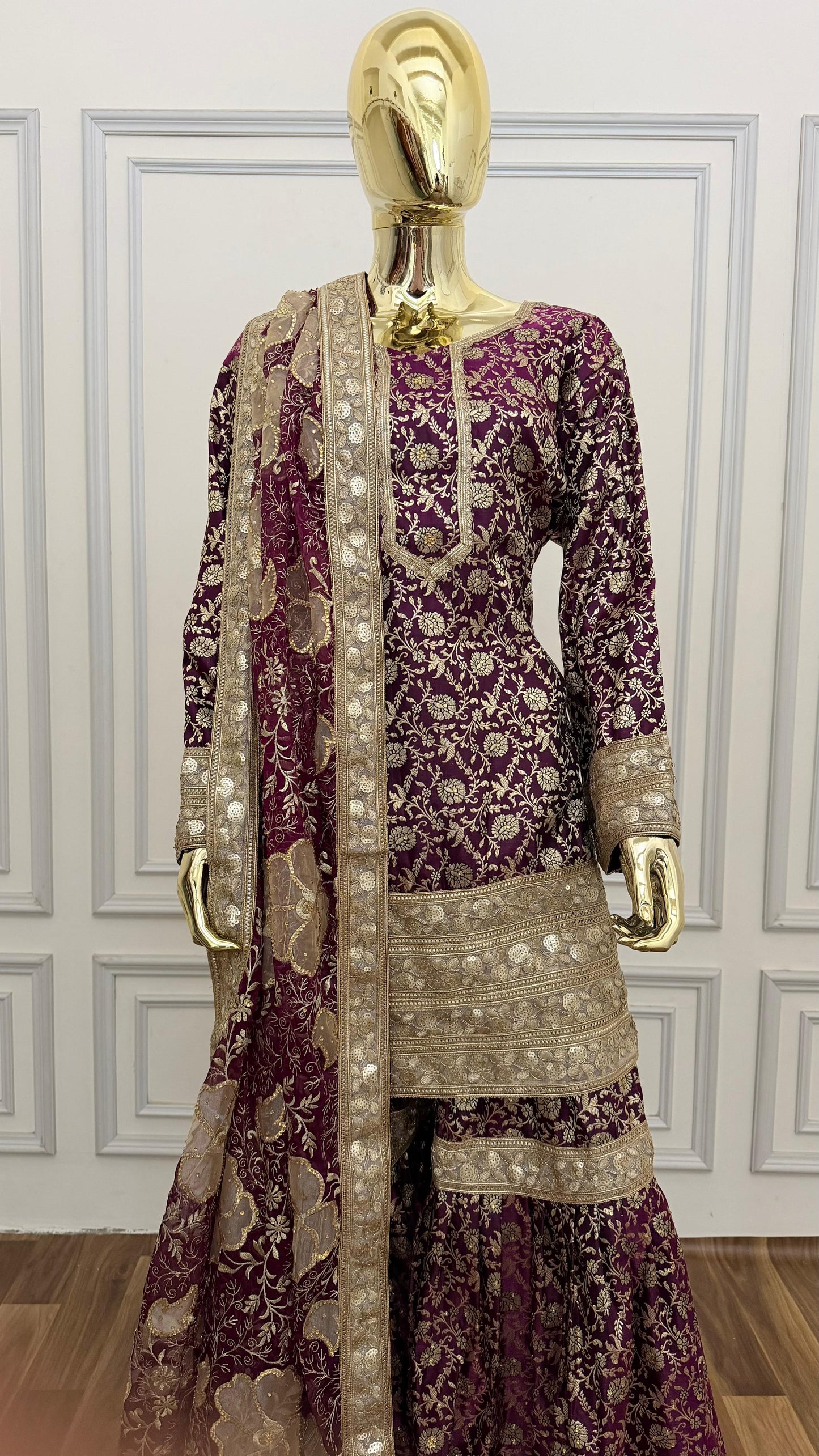 PINTEREST STYLE BANARASI GHARARA