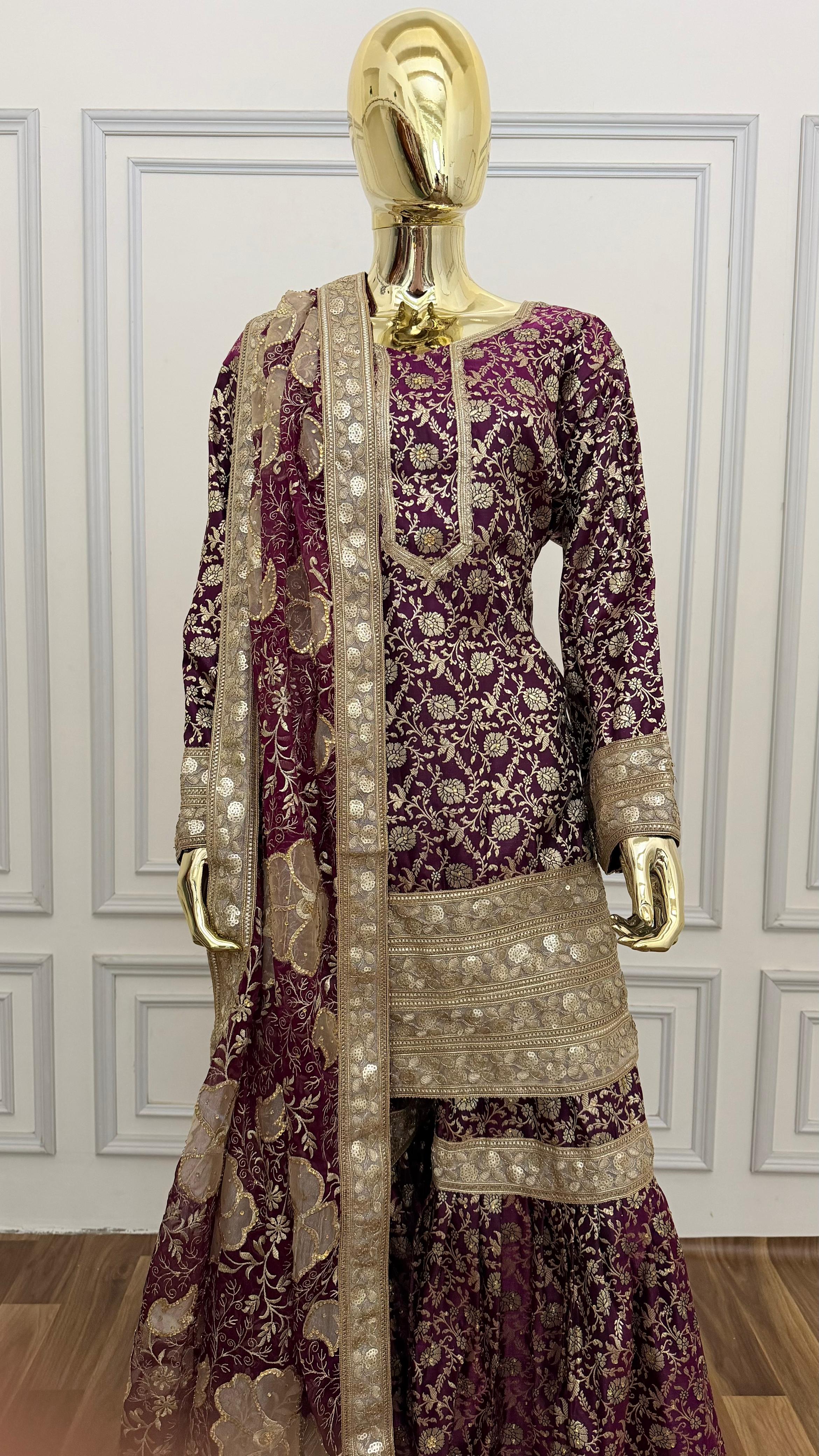 PINTEREST STYLE BANARASI GHARARA