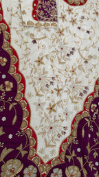 PARTY WEAR MASHRU SILK BASED ZARDOZI SALWAR SUIT