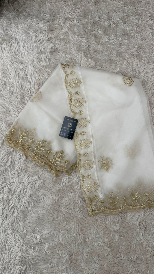 DYEABLE ORGANZA DUPATTA