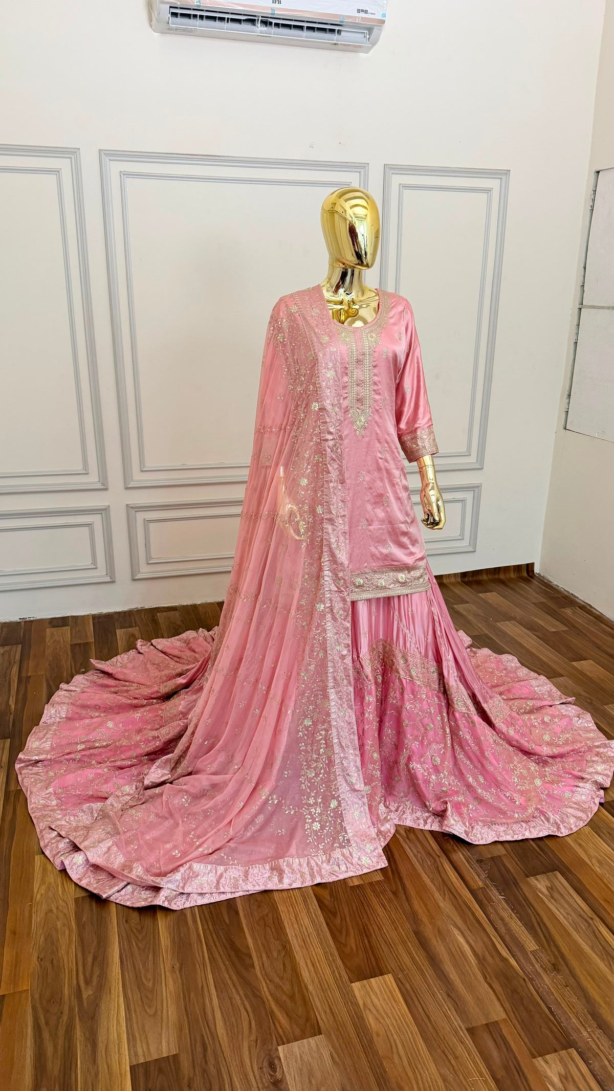 LIGHT BABY PINK FARSHI