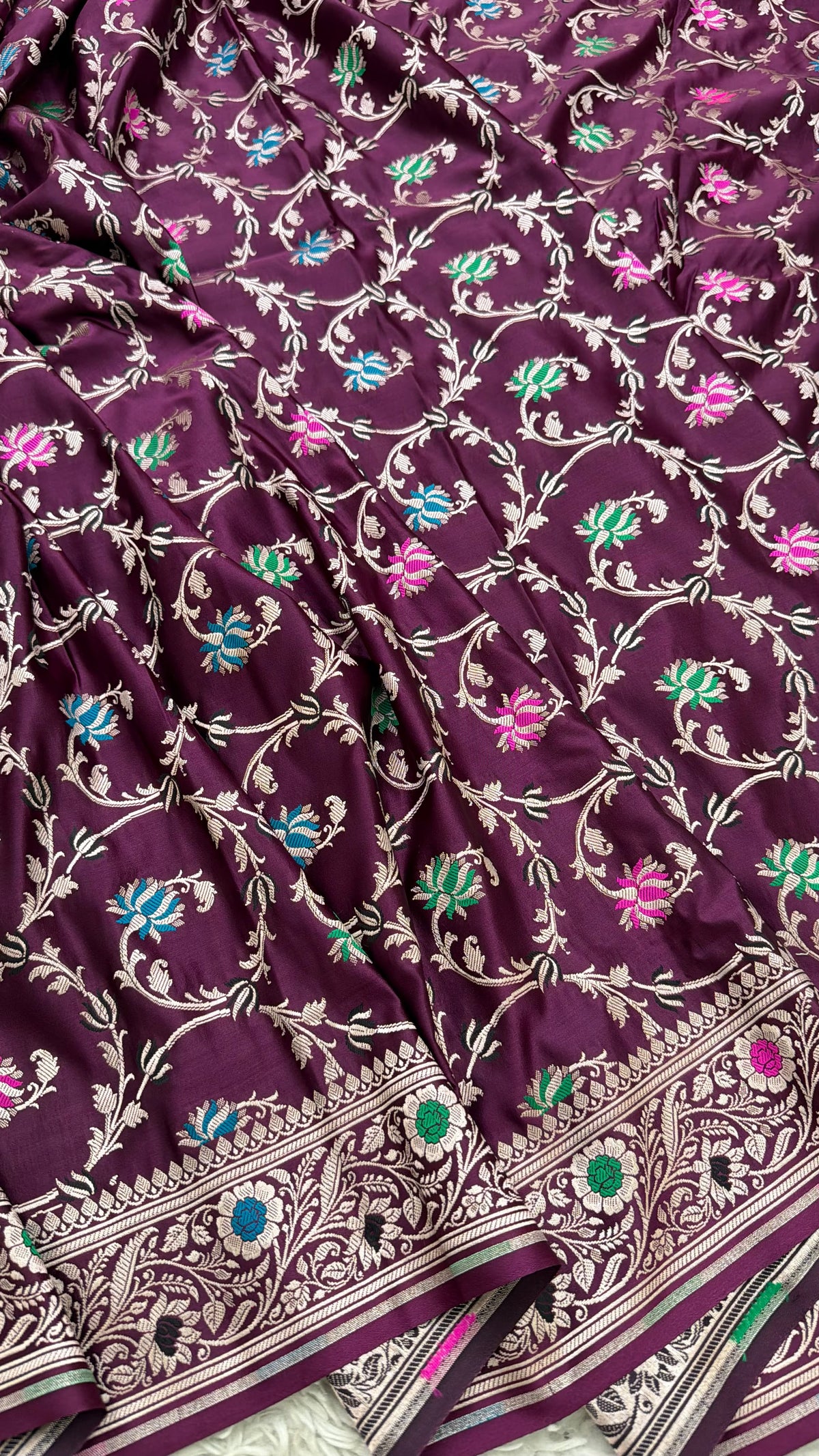 ORCHID COLOR MASHRU SILK 3 PIECE SUIT