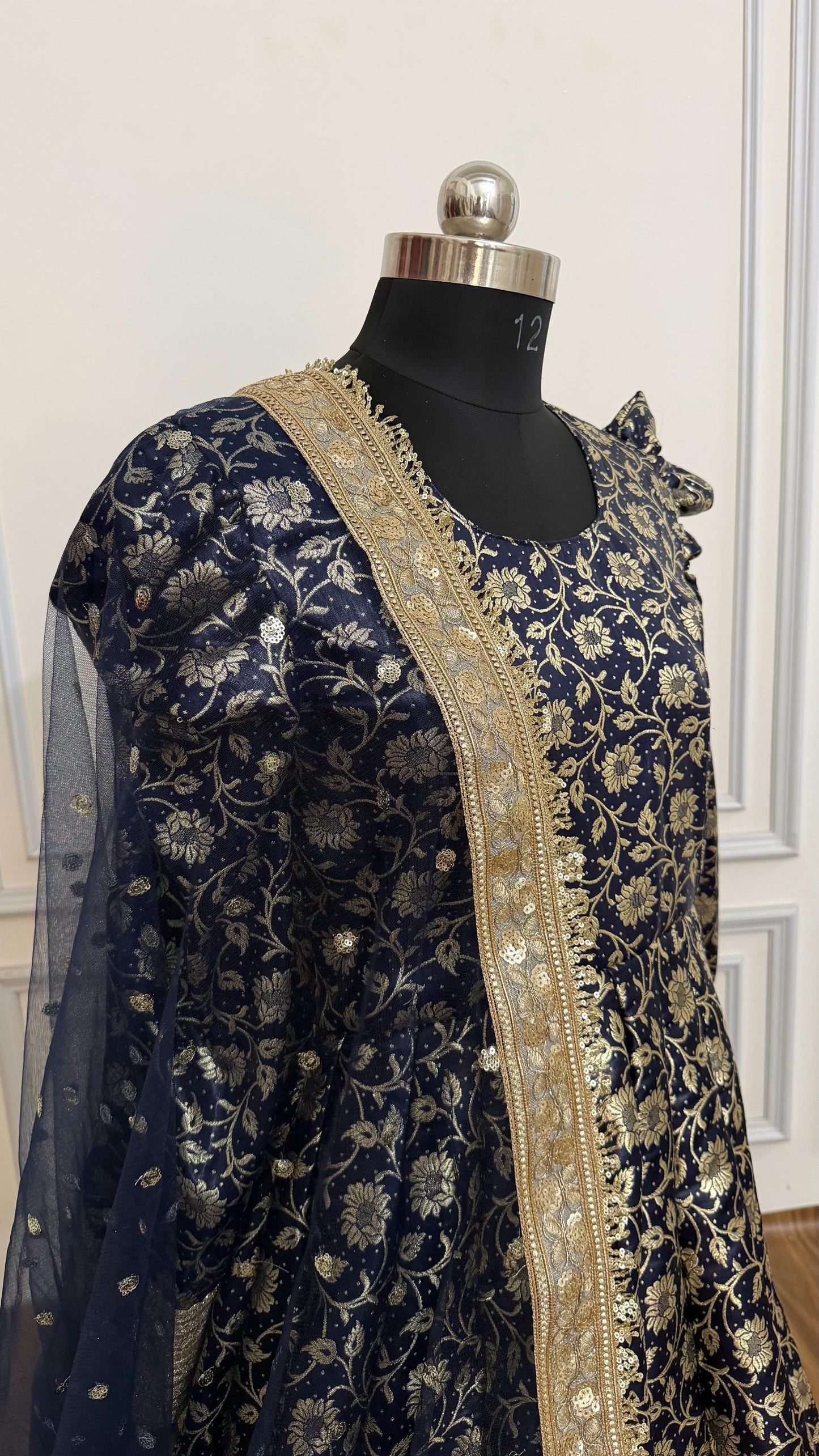 NAVY BLUE  ANARKALI SUIT