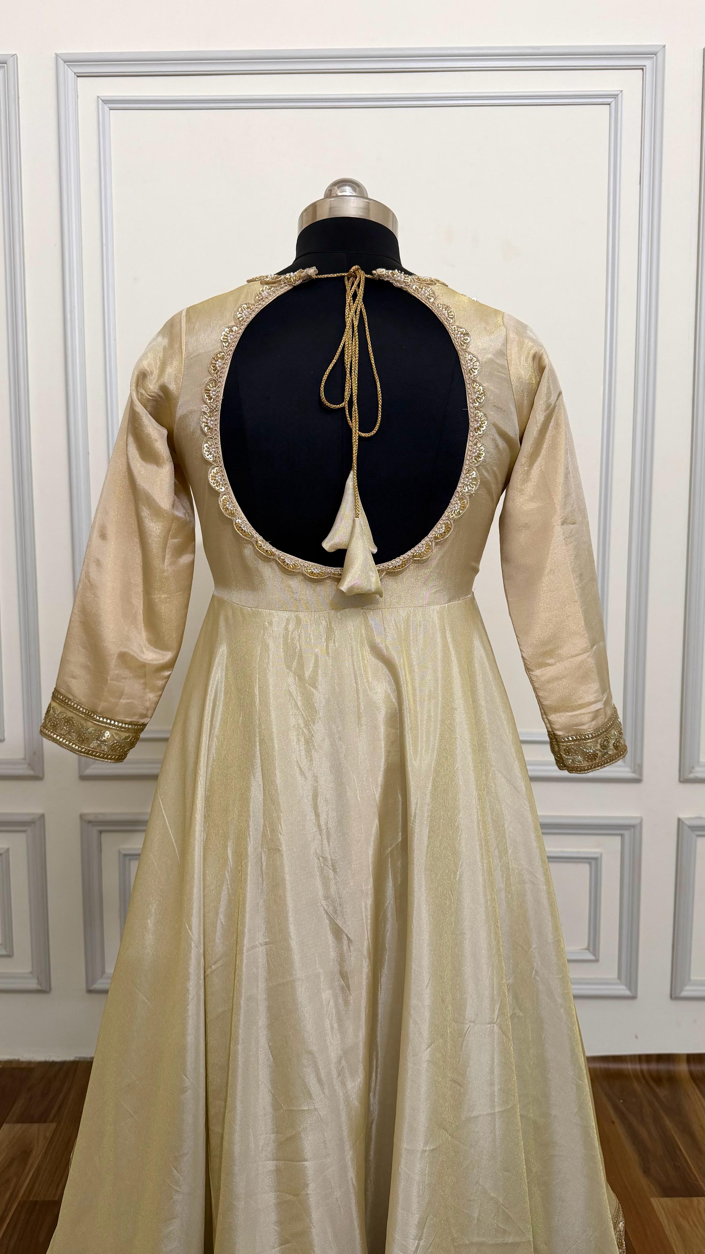 COSMO SILK BASED DOUBLE LAYER ANARKALI