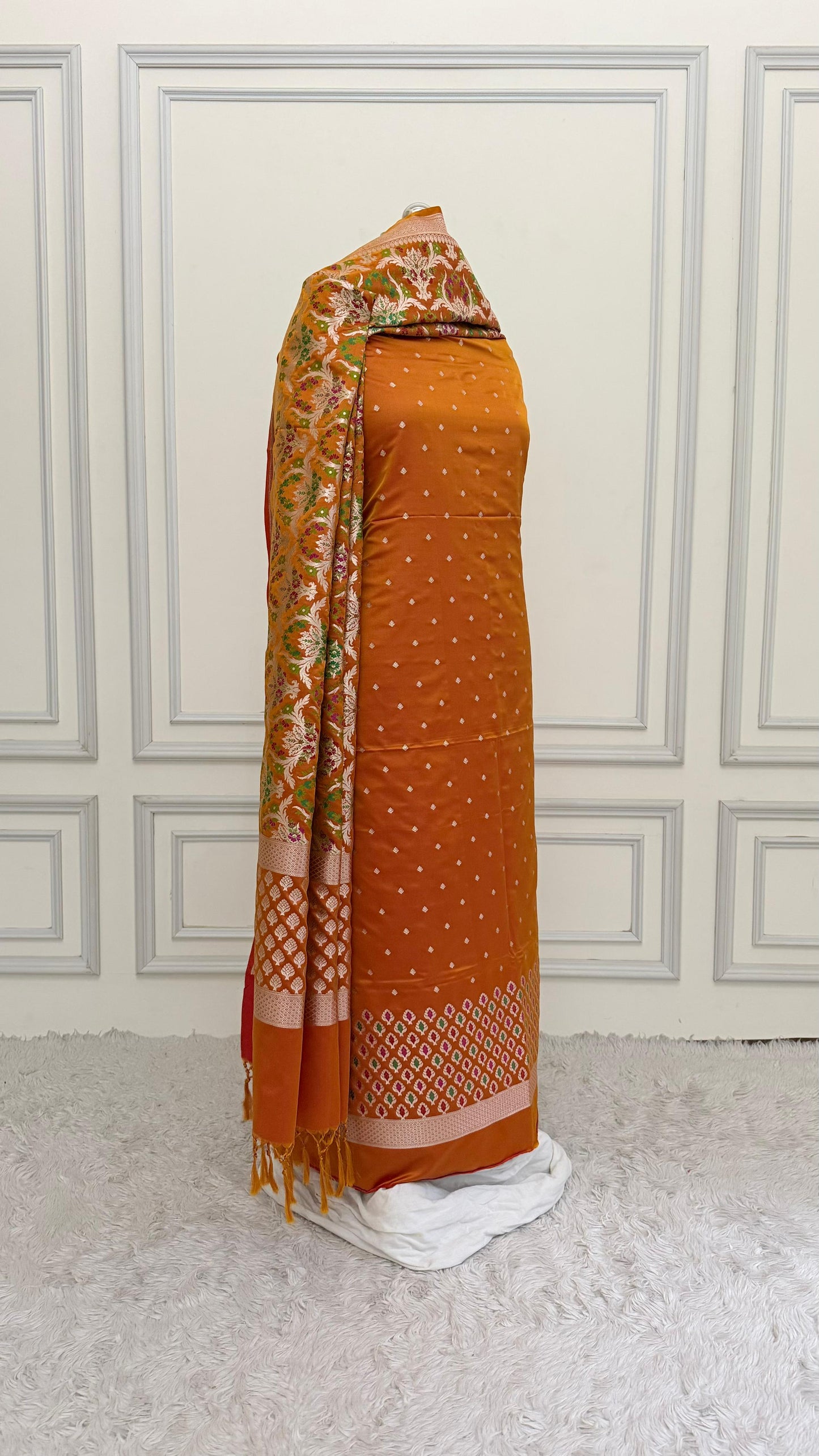 PASTLE MUSTARD MEENEDAR 3 PIECE SUIT