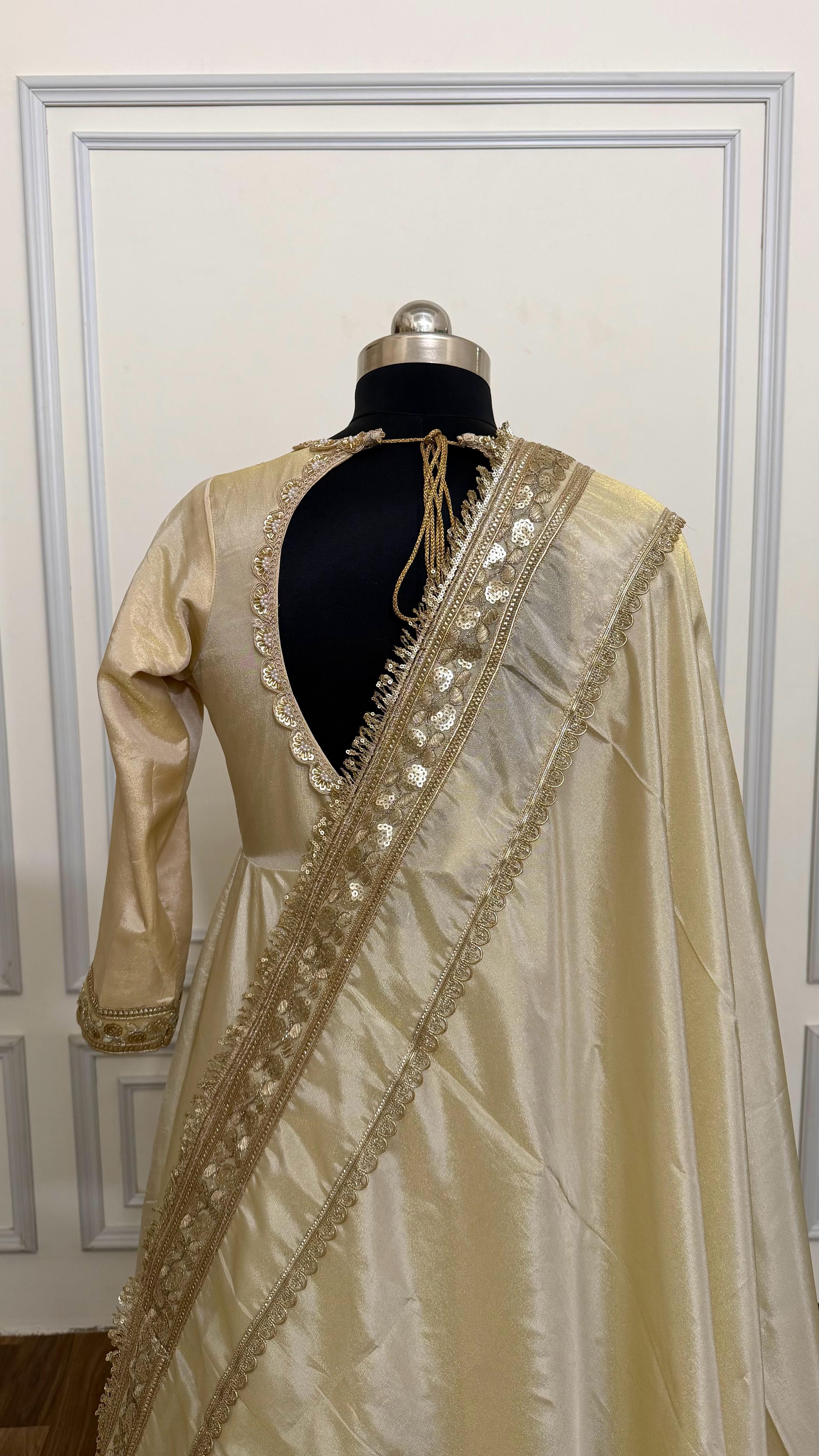 COSMO SILK BASED DOUBLE LAYER ANARKALI