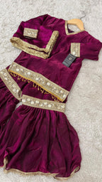 PINKISH WINE SHADE LITTLE PRINCESS GHARARA