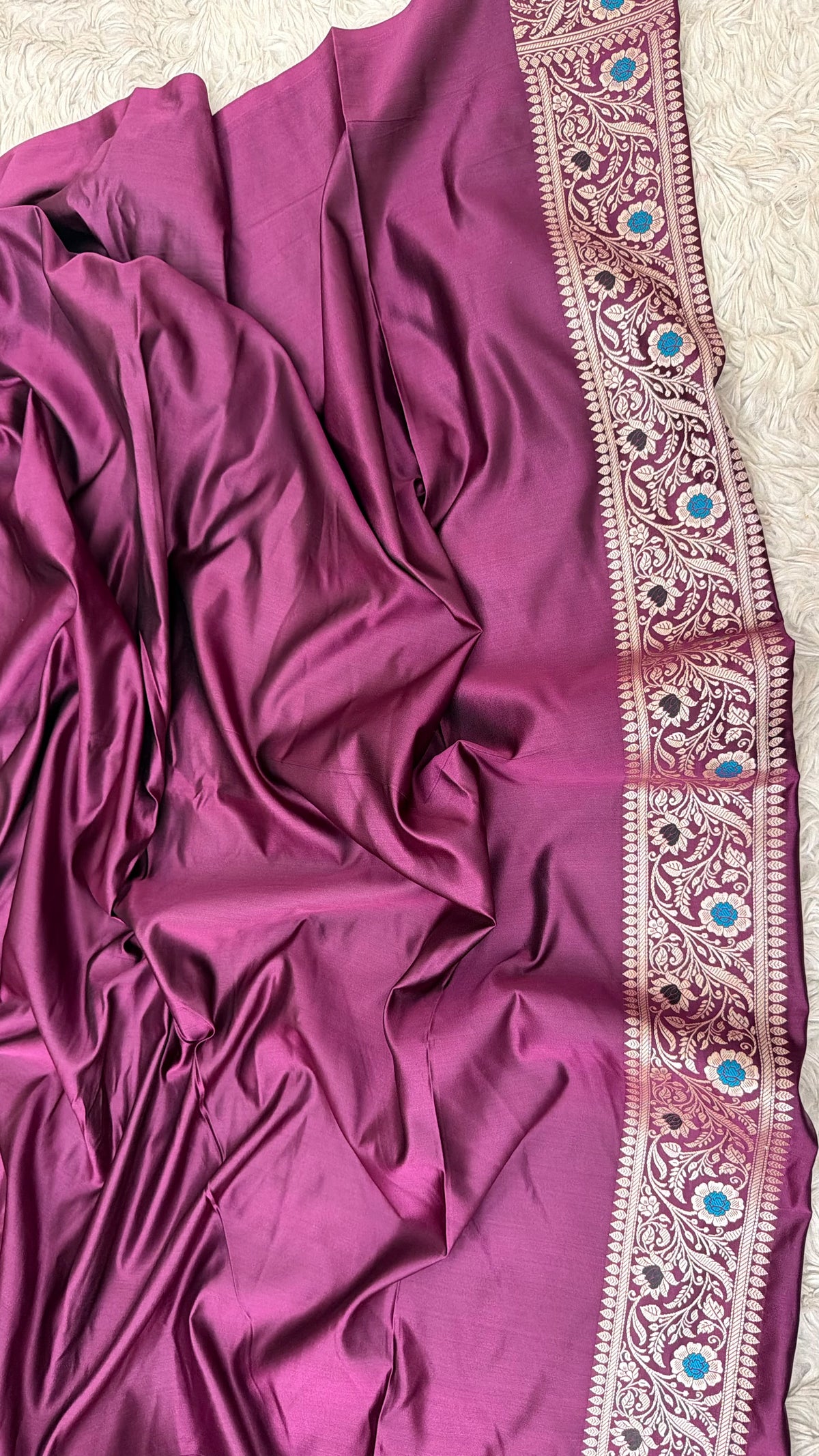 ORCHID COLOR MASHRU SILK 3 PIECE SUIT