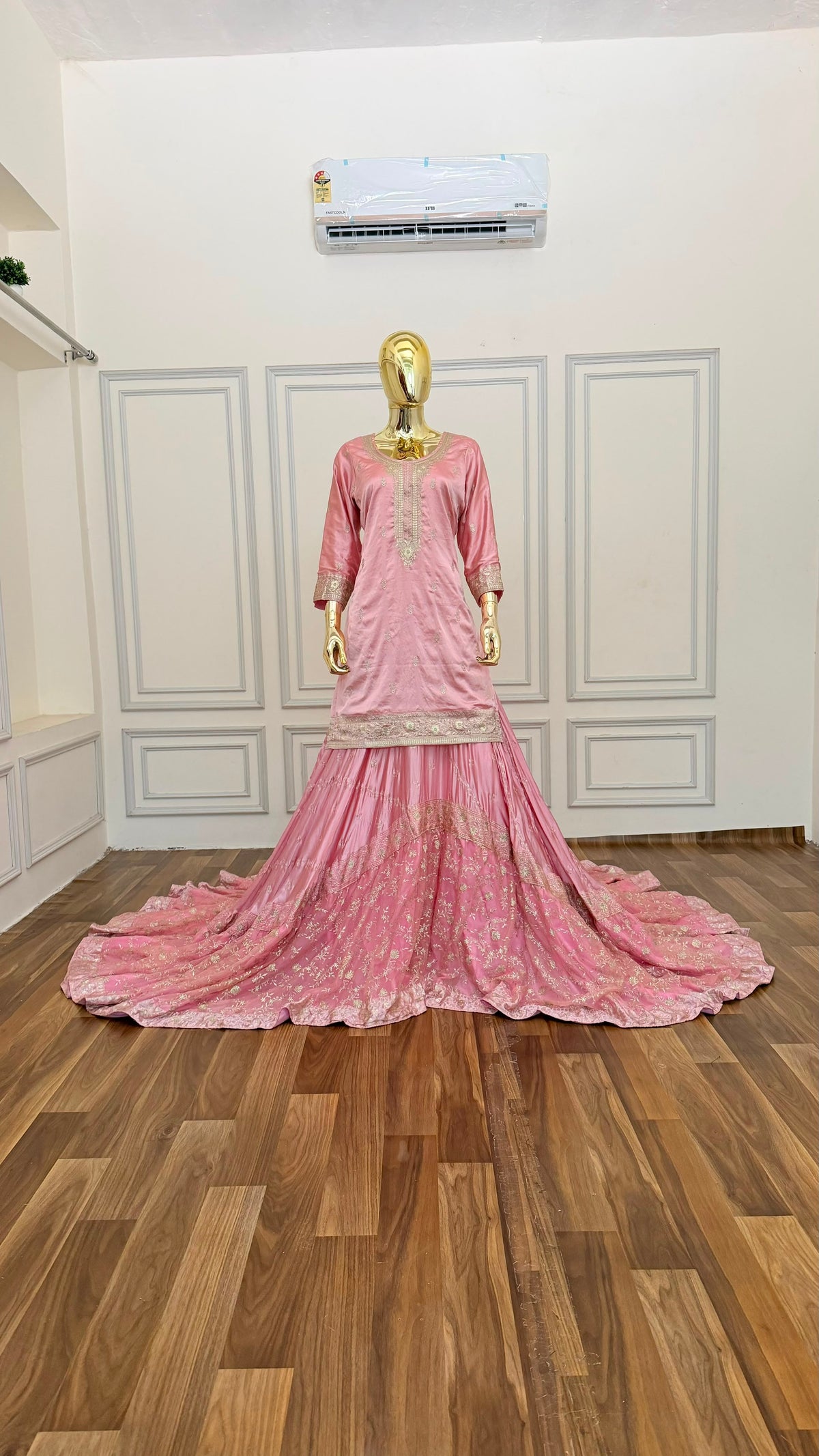 LIGHT BABY PINK FARSHI