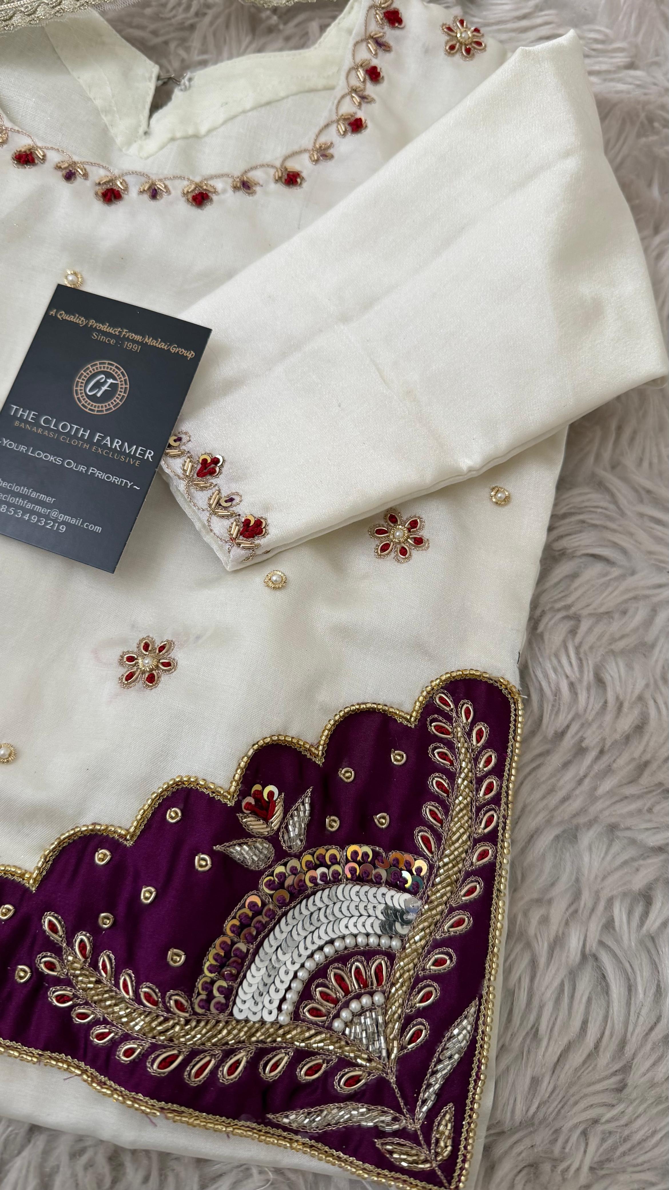 Zardozi patch work gharara