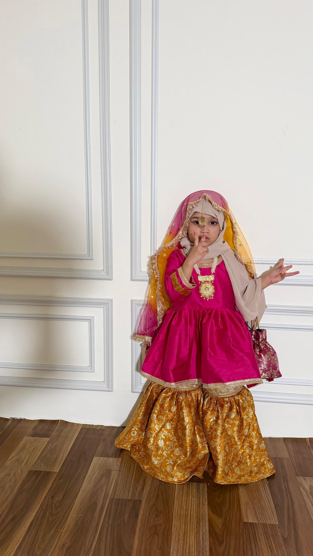 Little princess frock and gharara