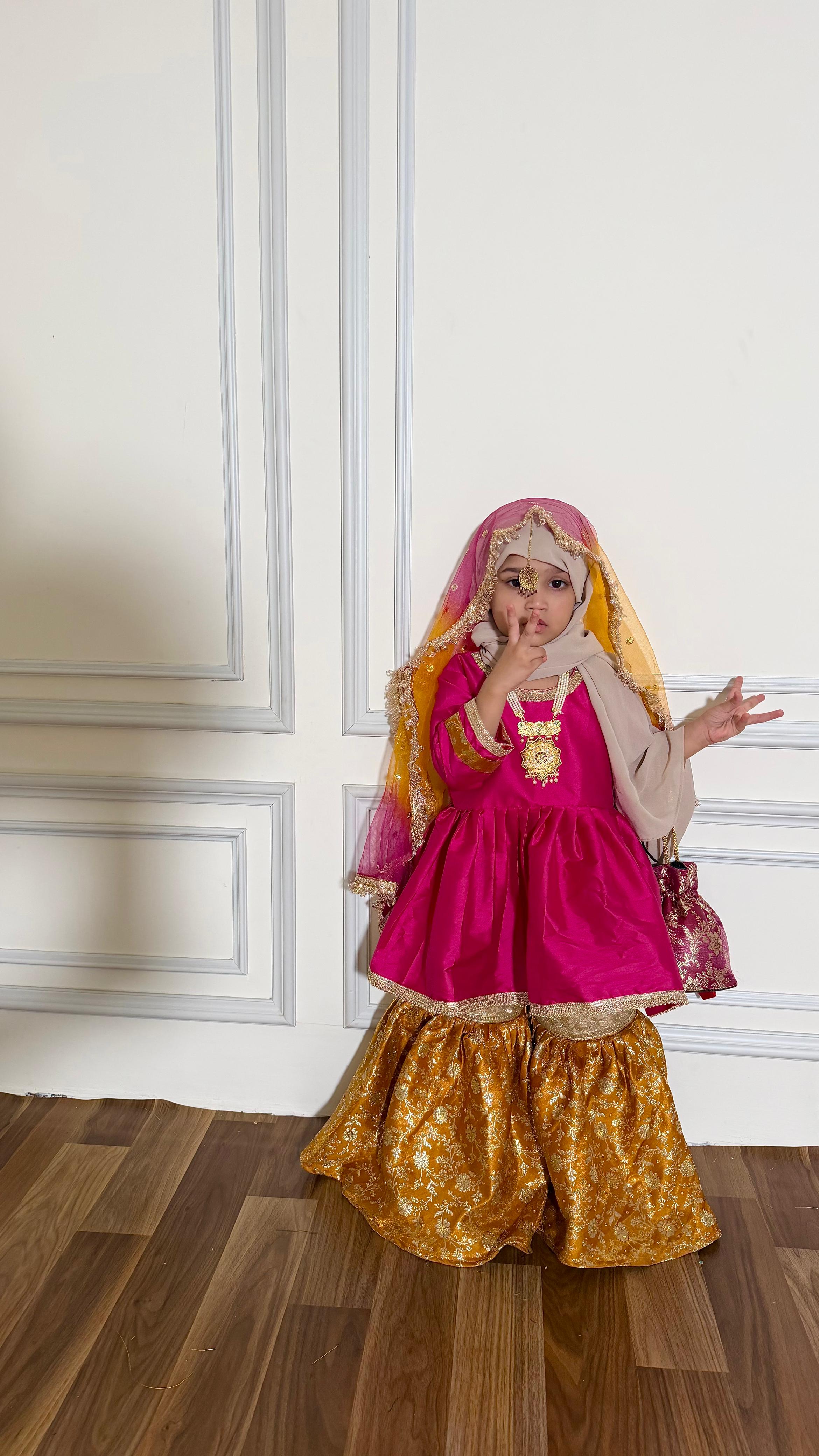 Little princess frock and gharara