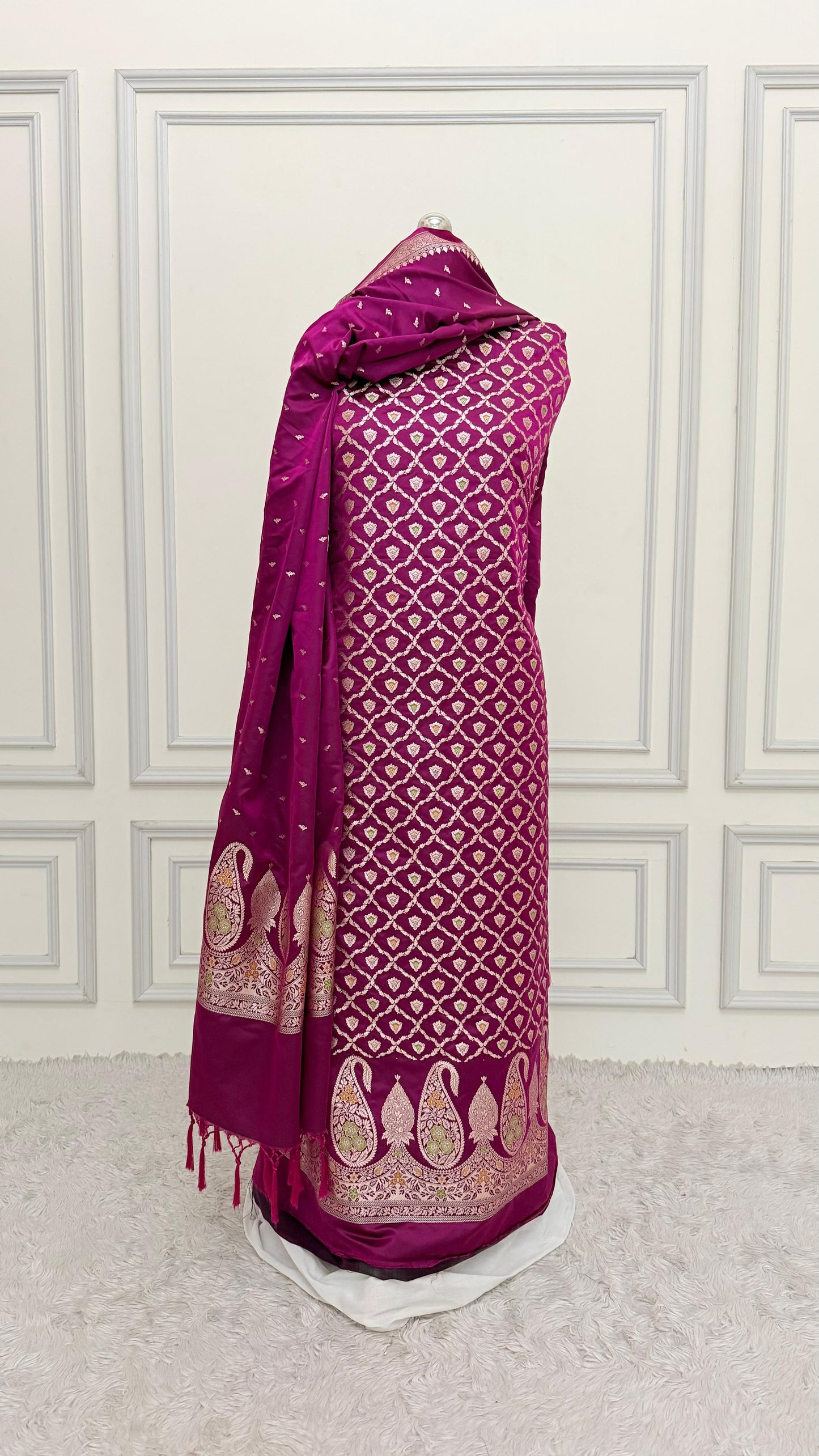WINE COLOR MEENEDAR 3 PIECE SUIT