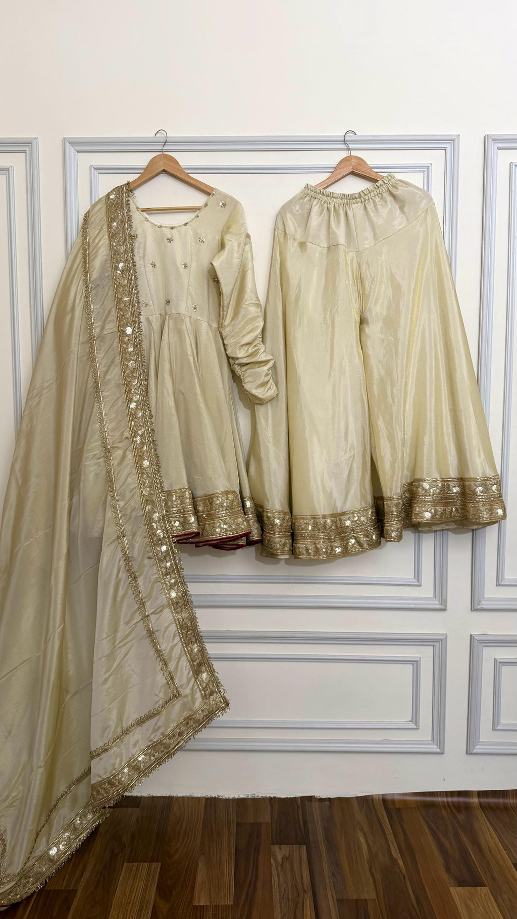 COSMO SILK BASED SHARARA ANARKALI