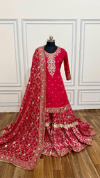 Deep pink Italian shimmer based farshi