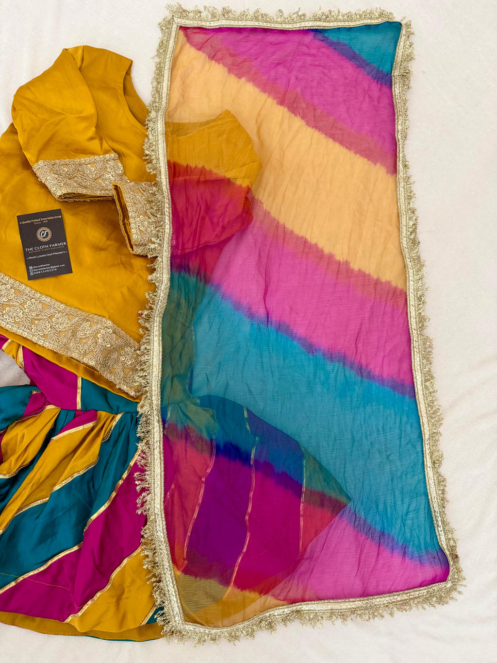 GOTA PATTI MULTI COLOR GHARARA