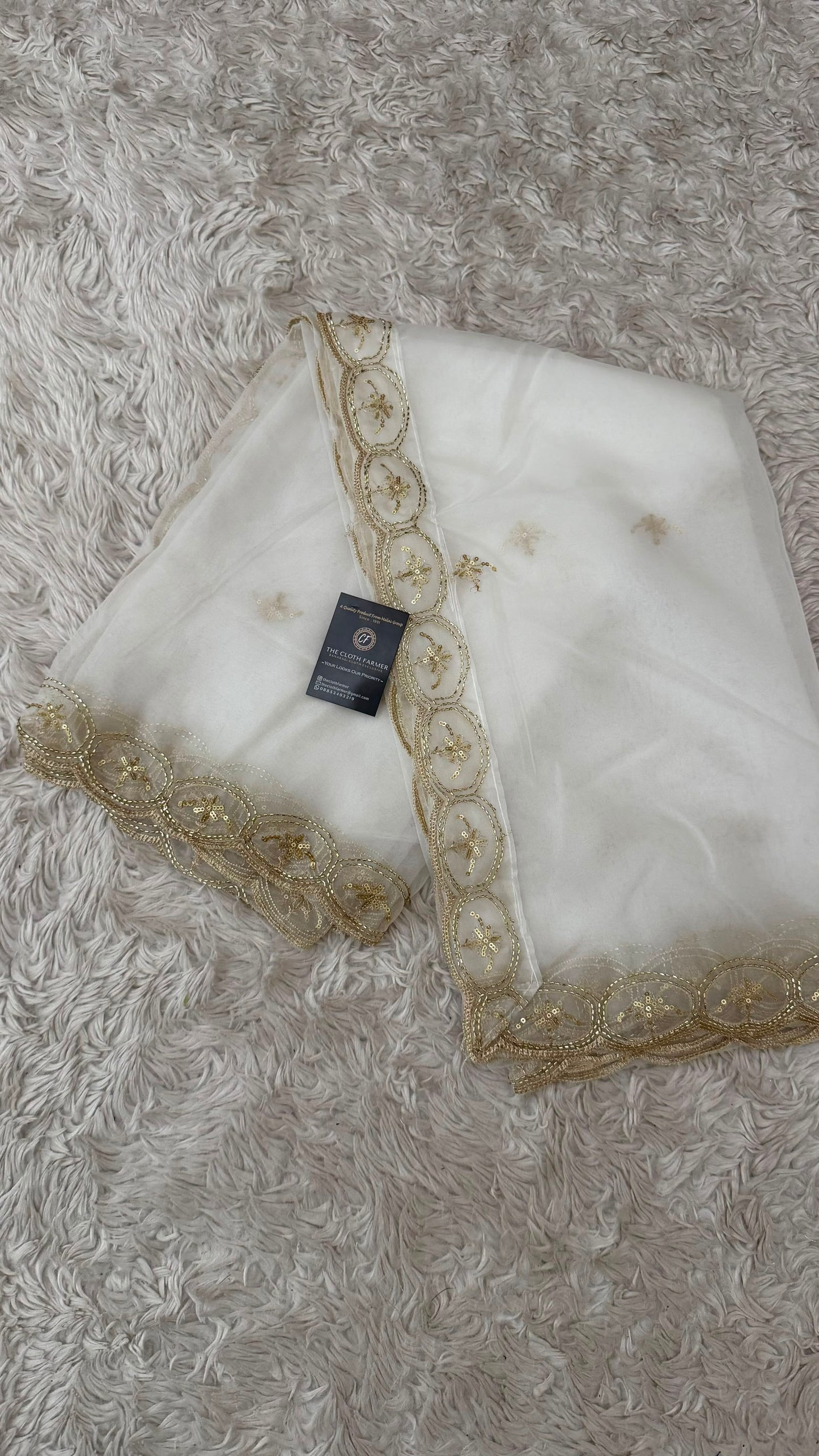 DYEABLE ORGANZA DUPATTA