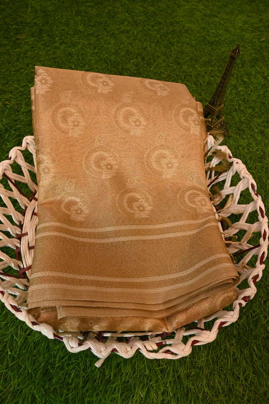 TISSUE SILK SPHERICAL DESIGN SAREE