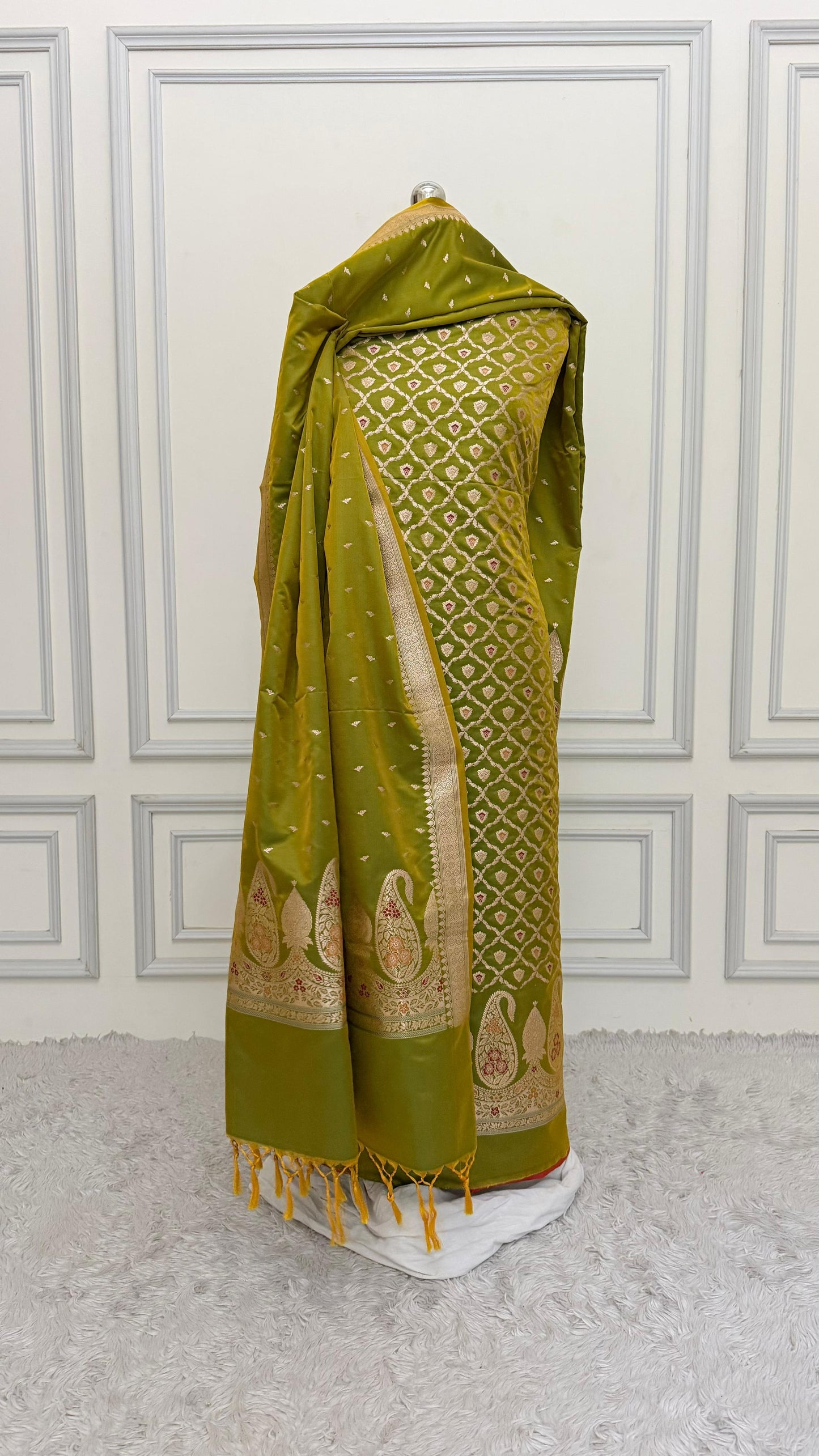 APPLE GREEN COLOR MEENEDAR 3 PIECE SUIT