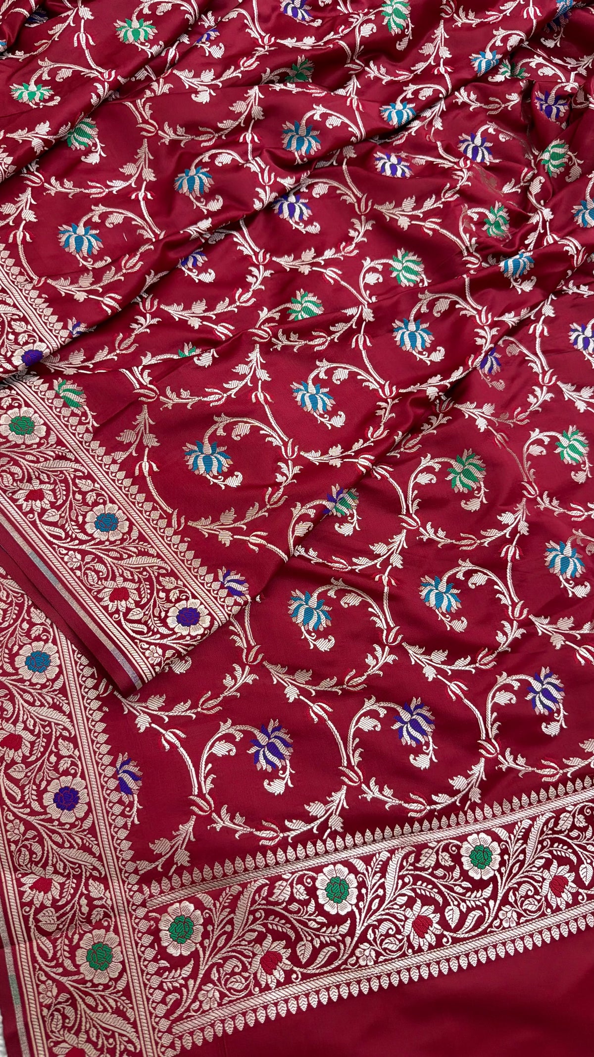 MAROON COLOR MASHRU SILK 3 PIECE SUIT