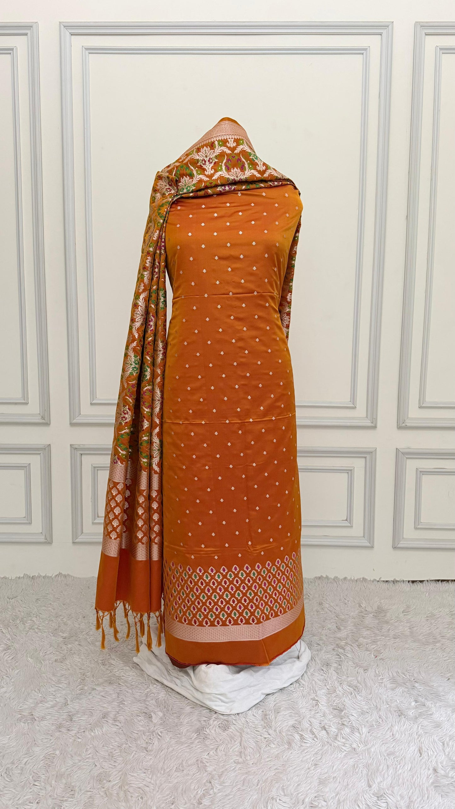 PASTLE MUSTARD MEENEDAR 3 PIECE SUIT
