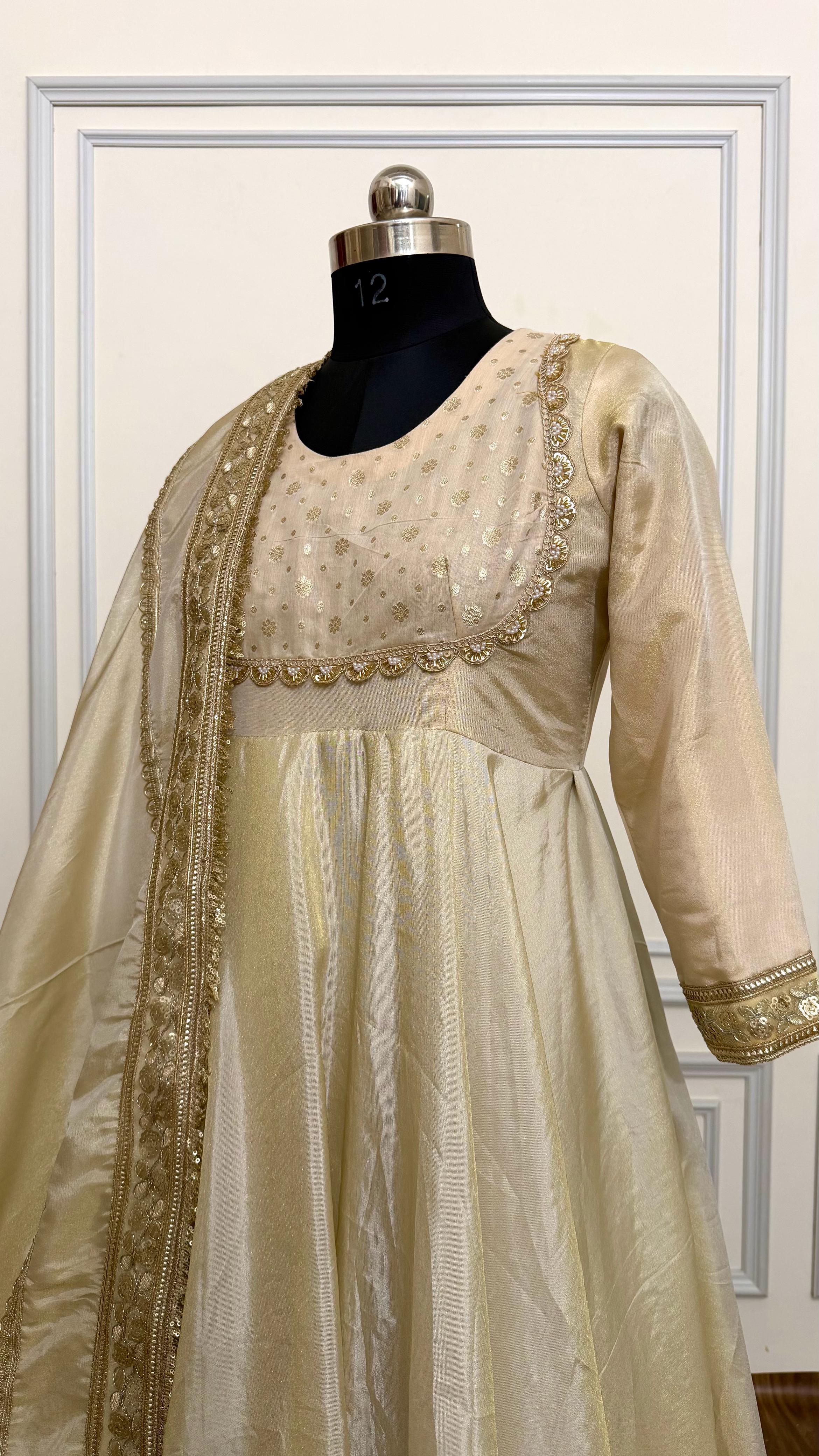 COSMO SILK BASED DOUBLE LAYER ANARKALI