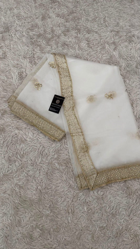 DYEABLE ORGANZA DUPATTA