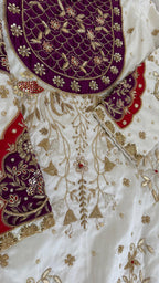 PARTY WEAR MASHRU SILK BASED ZARDOZI SALWAR SUIT