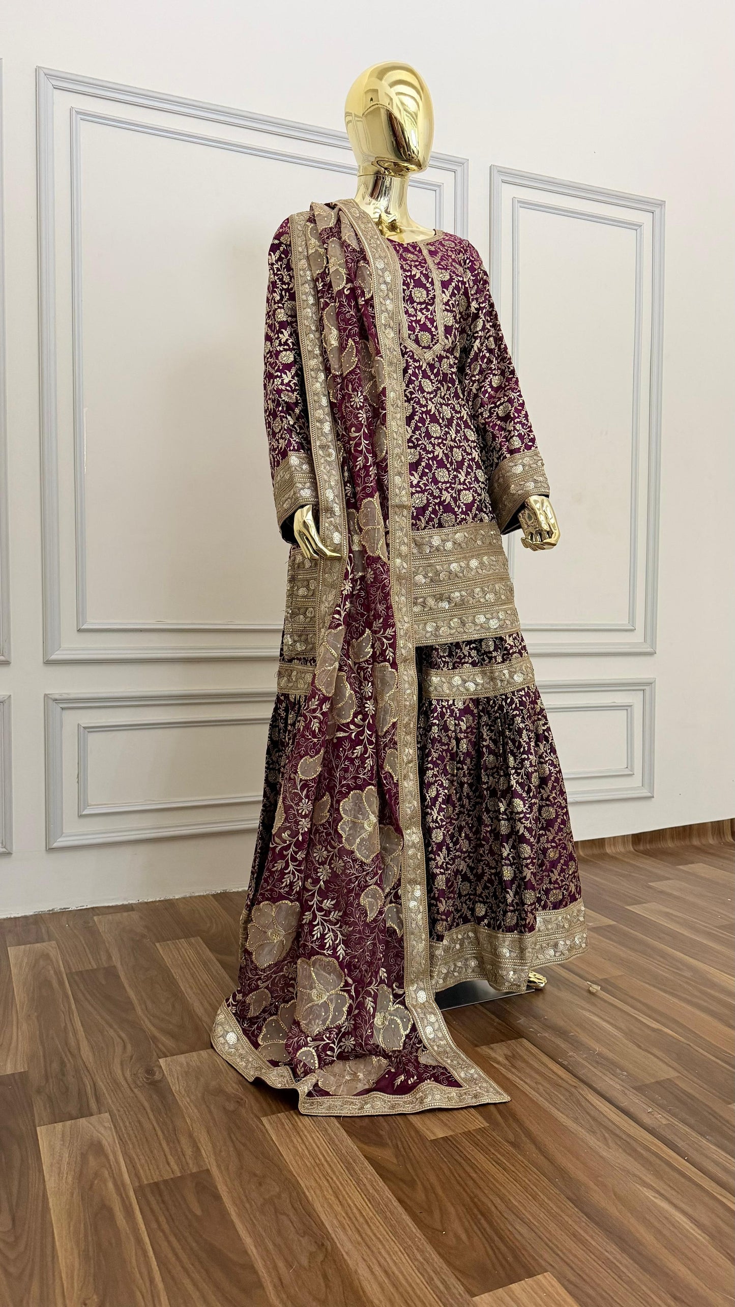 PINTEREST STYLE BANARASI GHARARA