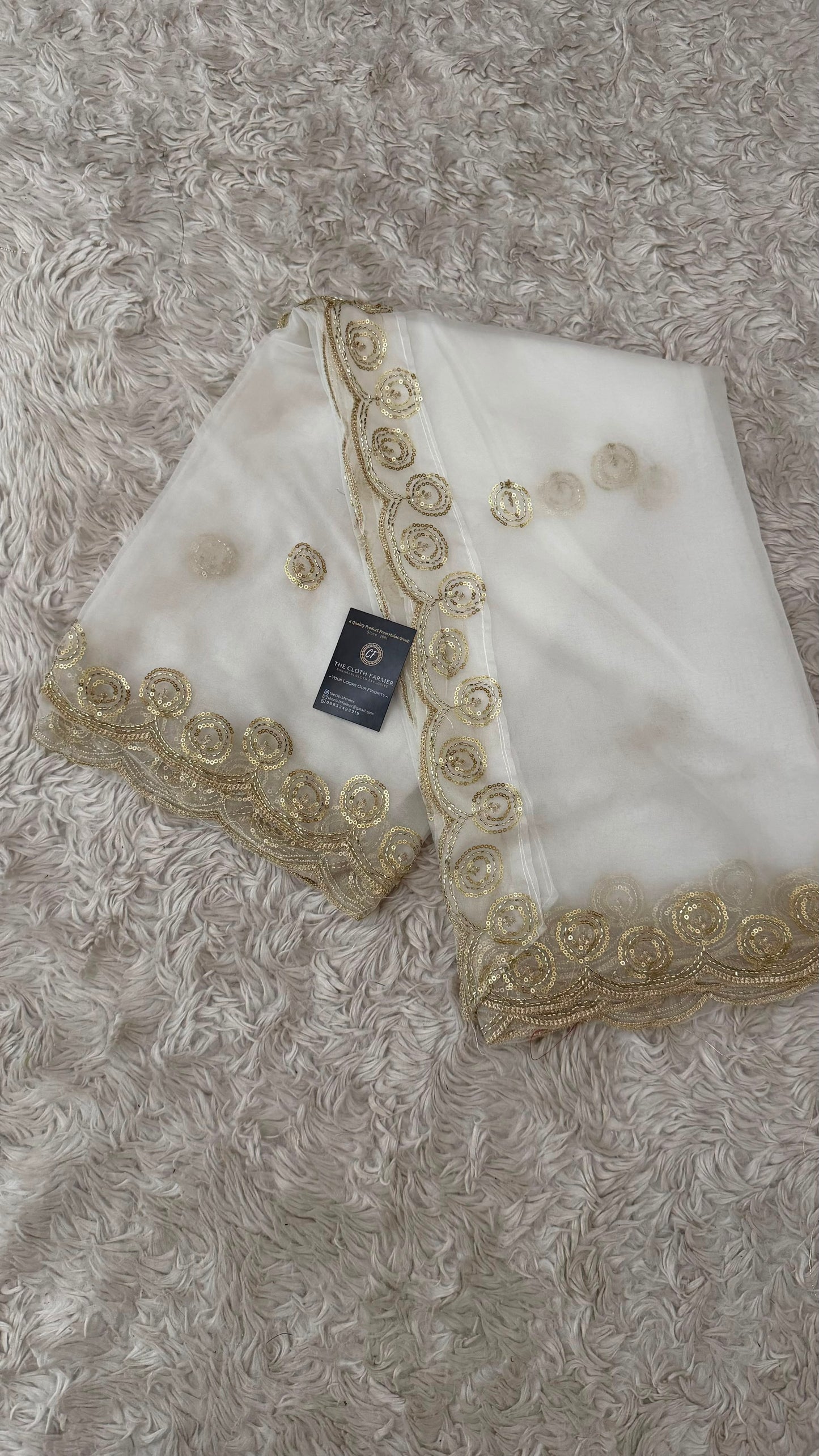 DYEABLE ORGANZA DUPATTA