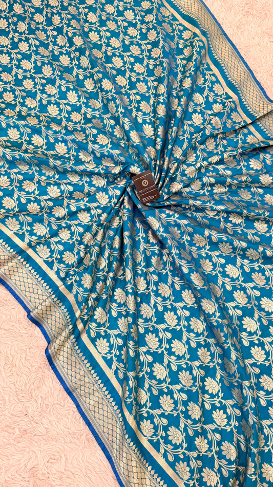 MASHRU SILK BLUE COLOR DUPATTA