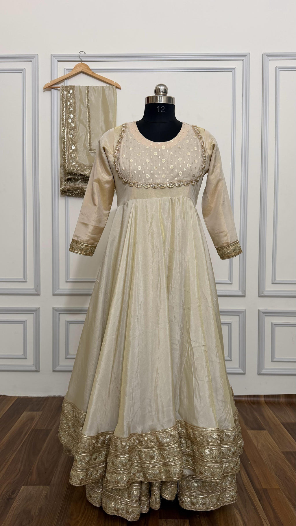 COSMO SILK BASED DOUBLE LAYER ANARKALI